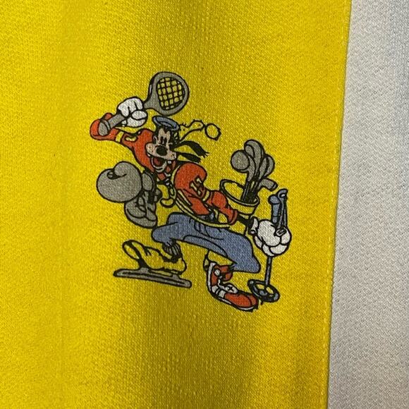 Disney Fashions Goofy Sports Color Block Yellow Blue Zip Up Jacket Size Large - Picture 2 of 7
